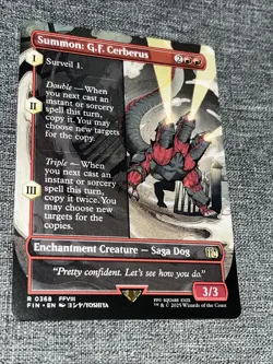 Summon: G.F. Cerberus - 368 - Magic: Final Fantasy MTG - Rare - Borderless NM - Image 1