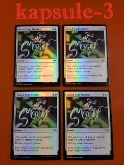4x Seized from Slumber | FOIL | Duskmourn: House of Horror | MTG Magic Cards - Image 1