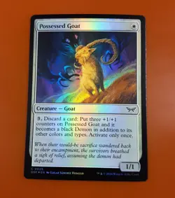 1x Possessed Goat | FOIL | Duskmourn: House of Horror | MTG Magic Cards - Image 3