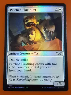 1x Patched Plaything | FOIL | Duskmourn: House of Horror | MTG Magic Cards - Image 1
