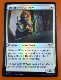 1x Optimistic Scavenger (0021) | FOIL | Duskmourn: House of Horror | MTG Magic - Image 1