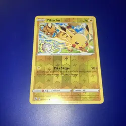 1X NM Pikachu - 049/195 - Common Reverse Holo - Pokemon Silver Tempest - Image 1