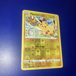 1X NM Pikachu - 049/195 - Common Reverse Holo - Pokemon Silver Tempest - Image 2