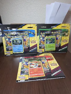 Pokemon TCG Crown Zenith Pin Collection - Set of 3 Blisters (9 Packs) NEW SEALED - Image 1