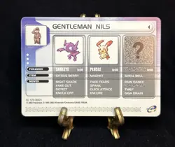 Gentleman Nils - Battle E-Reader Card 2003 Ruby Sapphire GBA LP Pokemon Card - Image 1