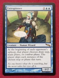 Magic The Gathering MIRRODIN FATESPINNER blue card MTG - Image 1