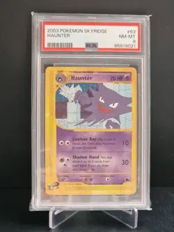 Pokemon Card Haunter 63/144 Skyridge 2003 Low Pop PSA 8 NM/Mint TCG ENG - Image 1