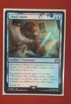 Thief's Knife #81 (Foil) (NM) Final Fantasy FIN Magic MTG - Image 1