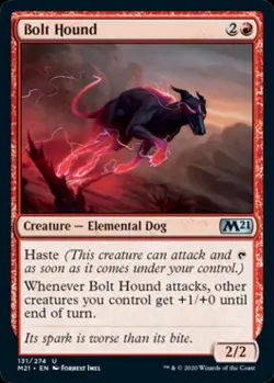 Bolt Hound - Light Play MTG Magic 2021 Core Set - Image 1