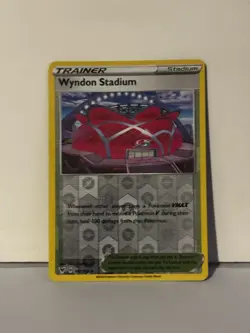 Wyndon Stadium Reverse Holo 161/185 SWSH04: Vivid Voltage Near Mint Pokemon Fast - Image 1