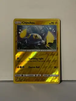 Chinchou Reverse Holo 49/149 SM Base Set Near Mint Pokemon Fast Ship - Image 1