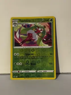 Tsareena Reverse Holo 015/198 SWSH06: Chilling Reign Near Mint Pokemon Fast Ship - Image 1