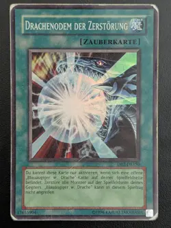 Drachenodem der Zerstorung DR2-DE150 Super Rare Deutsch Poor Yugioh - Image 1