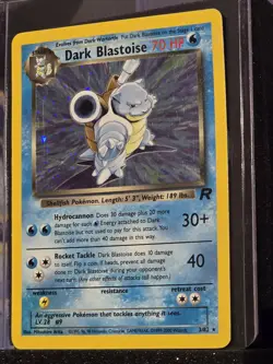 Dark Blastoise 3/82 Holo Rare Team Rocket Pokemon Card - Image 1