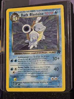 Dark Blastoise 3/82 Holo Rare Team Rocket Pokemon Card - Image 2