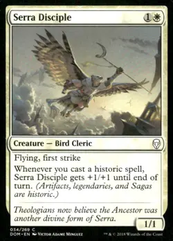 Serra Disciple 034/269 Dominaria MTG Magic the Gathering card - Image 1