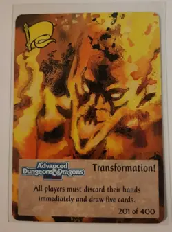 TSR Spellfire CCG 1st Ed. TRANSFORMATION! Card #201 of 400 Dungeons & Dragons - Image 1