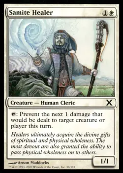Samite Healer 10th Edition MTG Magic the Gathering card - Image 1