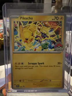 Pikachu SVP 225 World Championships 2025 Pokemon Promo Card - Image 1