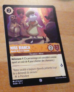 LORCANA TRADING CARD GAME TCG DISNEY CHAPITRE 3 CARTE MISS BIANCA 10/204 FR NM - Image 1
