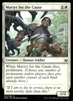 Martyr for the Cause 023/264 War of the Spark MTG Magic the Gathering card - Image 1