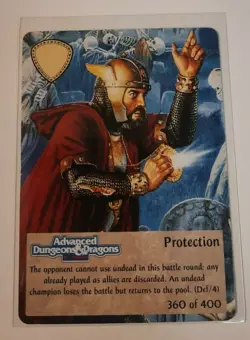 TSR Spellfire CCG 1st Ed. PROTECTION Card #360 of 400 Dungeons & Dragons - Image 1