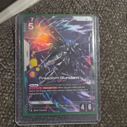 GD01-065 Freedom Gundam LR+ Gundam Card Game TCG Alternative Art - Image 1