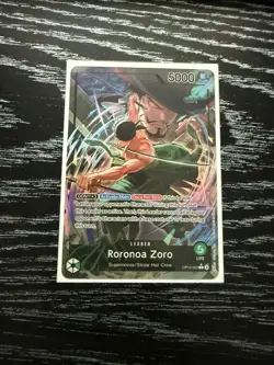 Roronoa Zoro Alt Art Leader OP12-020 NM One Piece Card Game English - Image 1