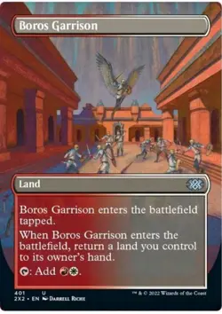 Boros Garrison (Borderless) #401 (NM) Double Masters 2022 2X2 Magic MTG LAND - Image 1