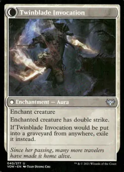 Twinblade Geist / Twinblade Invocation 040/277 MTG Magic the Gathering card - Image 2