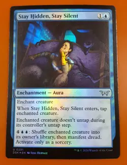 1x Stay Hidden, Stay Silent (0291) | FOIL | Duskmourn: House of Horror | MTG - Image 1