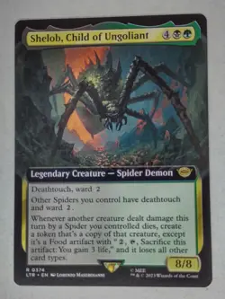 MTG Shelob, Child of Ungoliant Extended Art - LTR / 0374 - - Image 1