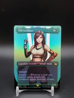 Tifa Lockhart FOIL Borderless Final Fantasy NM MTG - Image 1