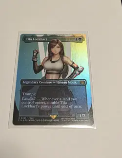 Tifa Lockhart FOIL Borderless Final Fantasy NM MTG - Image 1