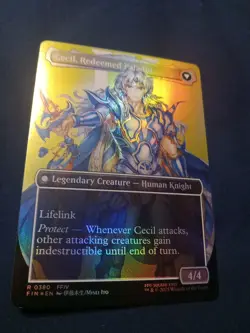 Magic: Final Fantasy MTG Cecil Dark Knight Redeemed Paladin Rare Foil 0380 - Image 1