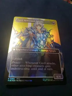Magic: Final Fantasy MTG Cecil Dark Knight Redeemed Paladin Rare Foil 0380 - Image 2