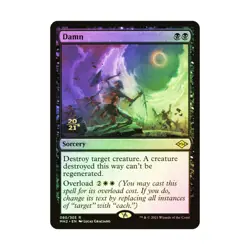 WOTC MtG Prerelease Promos Damn (R) (Foil) NM - Image 1
