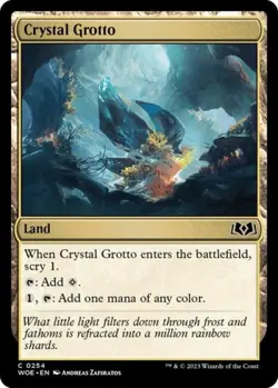 Crystal Grotto -Foil Near Mint MTG Wilds of Eldraine - Image 1