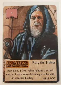 TSR Spellfire CCG 1st Ed. RARY THE TRAITOR Card #161 of 400 Greyhawk Adventures - Image 1