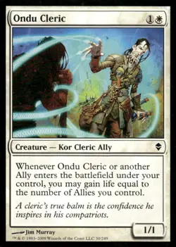 Ondu Cleric Zendikar MTG Magic the Gathering card - Image 1