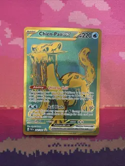 Pokemon Card Chien-Pao ex 242/091 Hyper Rare Paldean Fates Near Mint - Image 1