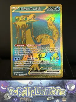 Pokemon Card Chien-Pao ex 242/091 Hyper Rare Paldean Fates Near Mint - Image 1