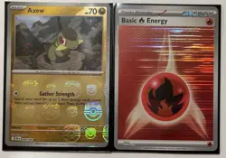 Axew Master Ball Reverse Holo 068/086 Black Bolt Pokemon Card English Pack Fresh - Image 1
