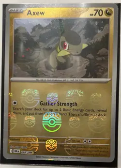 Axew Master Ball Reverse Holo 068/086 Black Bolt Pokemon Card English Pack Fresh - Image 2