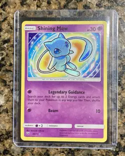 Pokemon TCG Shining Mew Holo Rare Card 40/73 Shining Legends READ - Image 1