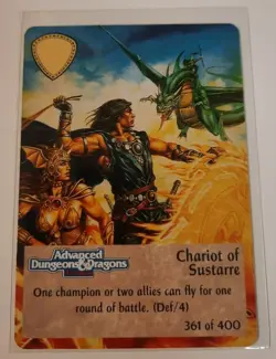 TSR Spellfire CCG 1st Ed. CHARIOT OF SUSTARRE Card #361 of 400 AD&D 1994 - Image 1