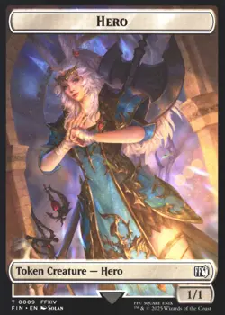 Hero (0009) // Elemental Double-Sided Token FINAL FANTASY 9 // 21 NM MTG Magic - Image 2