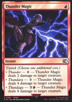 Thunder Magic FINAL FANTASY 165 NM MTG Magic Ship Now - Image 1