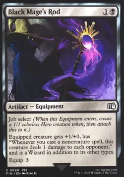 Black Mage's Rod FINAL FANTASY 90 NM MTG Magic Ship Now - Image 1