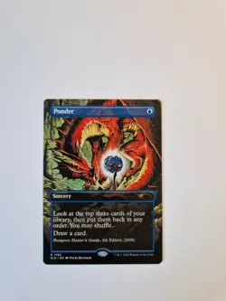 MTG Magic The Gathering Ponder (Ponderare) Secret Lair Dungeon & Dragons ENG EX - Image 1